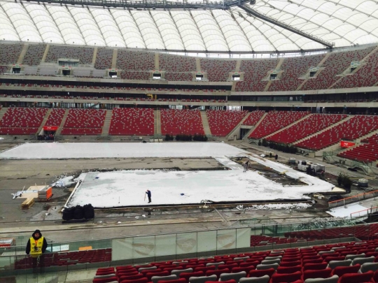 Stadion PGE Narodowy na zakoczenie sezonu zimowego - Sport, ruch -  Warszawa portal informacyjny
