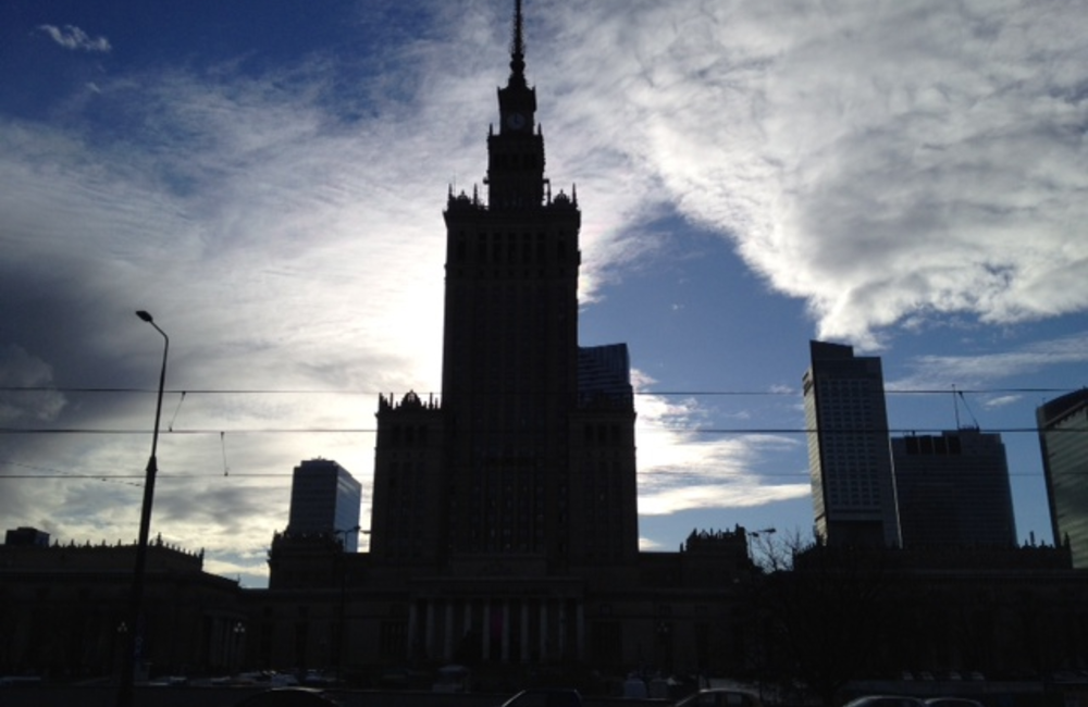 Pałac Kultury rozbłysnął barwami Białorusi