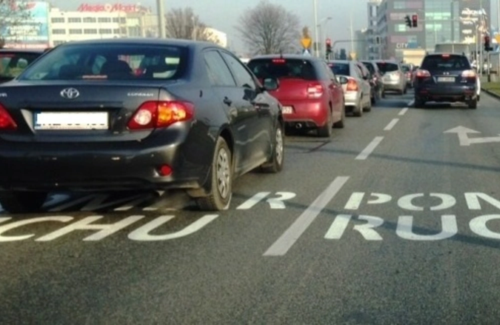 Gigantyczny korek przy Dworcu Zachodnim