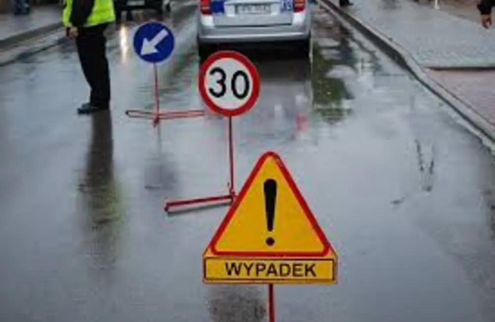 Wypadek na moście Łazienkowskim