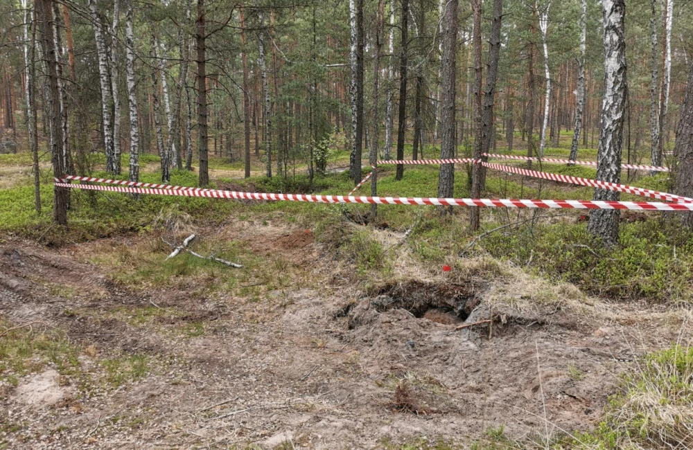 W lesie pod Mińskiem Mazowieckim odkryto niewybuchy z czasów II wojny światowej 