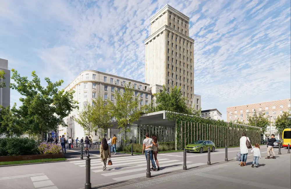 Na Placu Powstańców Warszawy powstaje skwer