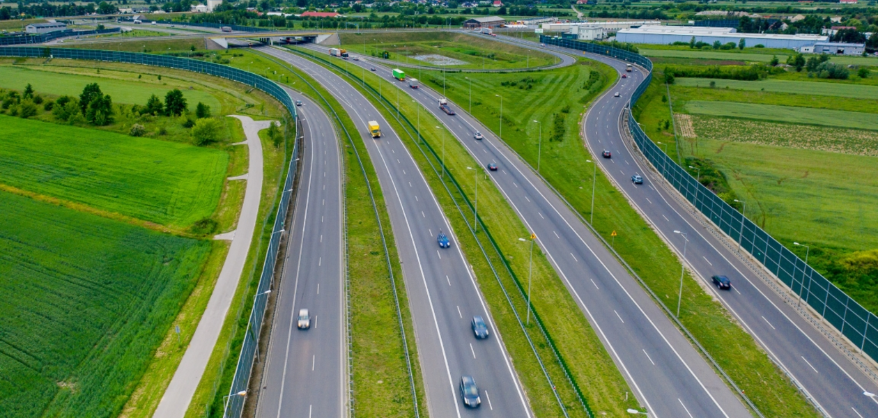 Widok na węzeł Pruszków z lotu ptaka / fot. GDDKiA