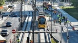 Pierwszy tramwaj na torze Stegny fot. ZTM w Warszawie fot. ZTM w Warszawie