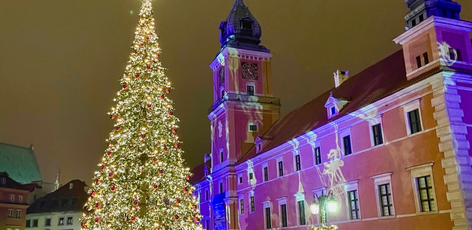 Warszawa Choinka przy Zamku Królewskim 