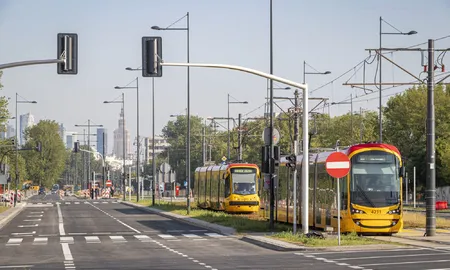 Tramwaje do Wilanowa jeżdżą już rok Warszawa Trasa tramwajowa do Wilanowa Urząd m.st. Warszawy