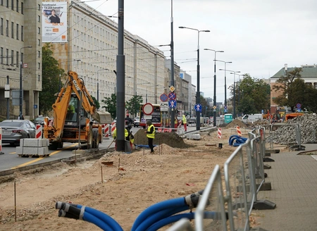Duże zmiany na alei „Solidarności”, nowa ścieżka rowerowa, przemieszczone przystanki i zmiany w ruchu drogowym fot. Zarząd Dróg Miejskich 