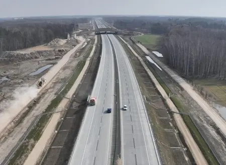 Autostrada A2 między Siedlcami a Białą Podlaską coraz bliżej otwarcia fot. GDDKiA 
