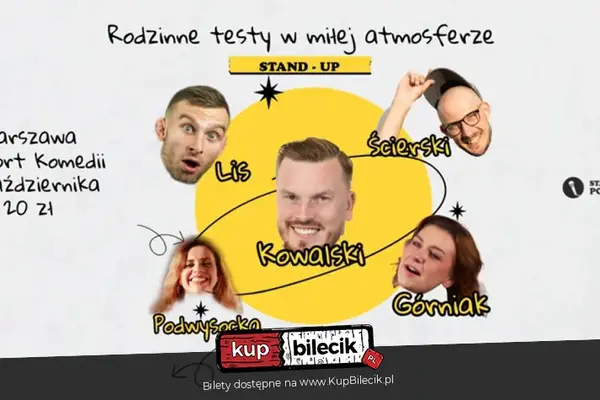 Testy materiałów stand-up w rodzinnej atmosferze