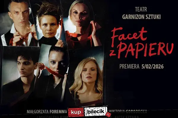 Facet z papieru