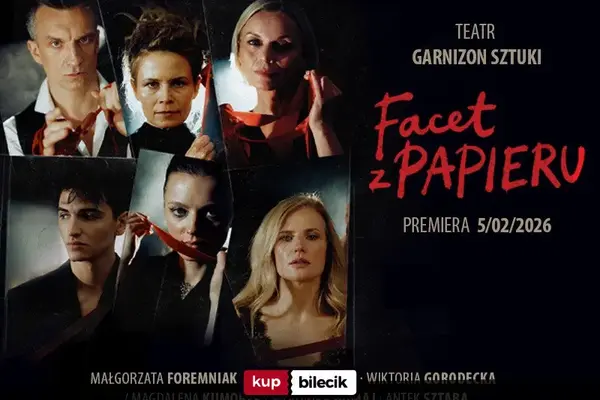 Facet z papieru