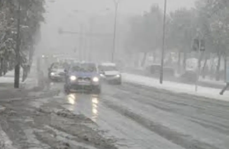 Pierwszy śnieg w stolicy