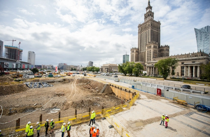 Trwa budowa przyszłej siedziby Muzeum Sztuki Nowoczesnej w Warszawie
