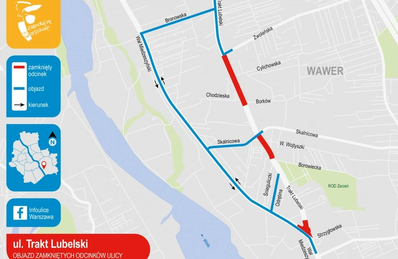 Trwa przebudowa ul. Trakt Lubelski
