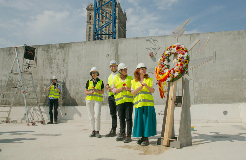Konstrukcja nowego budynku Muzeum Sztuki Nowoczesnej gotowa
