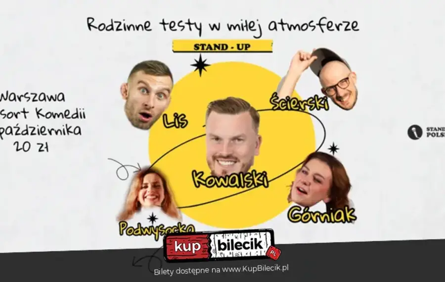 Testy materiałów stand-up w rodzinnej atmosferze