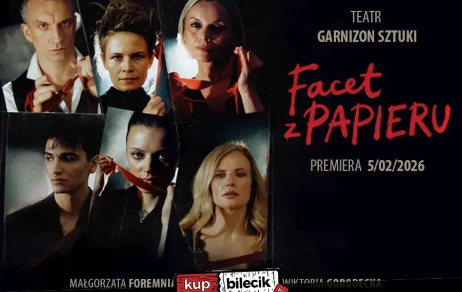 Facet z papieru