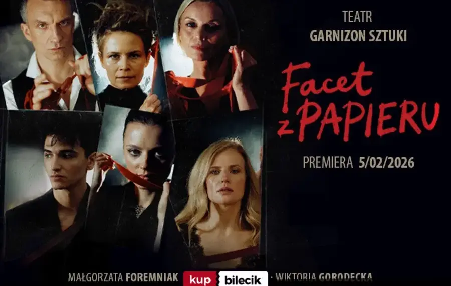 Facet z papieru