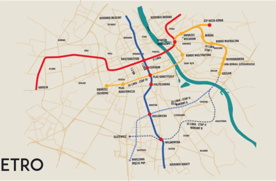 Warszawa rozpoczyna budowę trzeciej linii metra